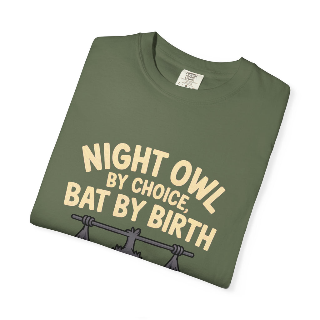 Night Owl By Choice Bat Shirt, Funny Bat T-Shirt, Cute Bat Wearing Sunglasses Tee, Halloween Gift for Night Owls