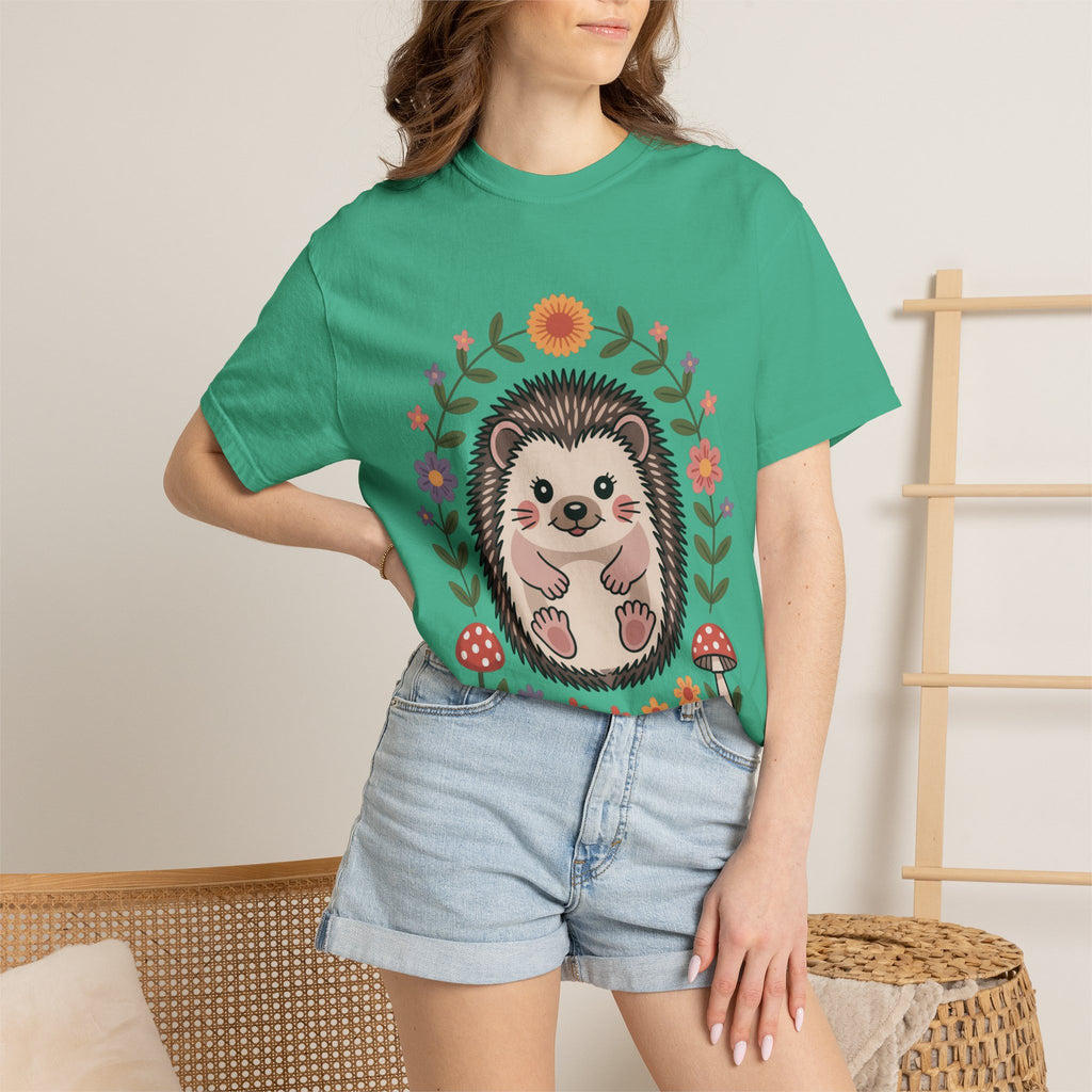 Floral Hedgehog T-Shirt