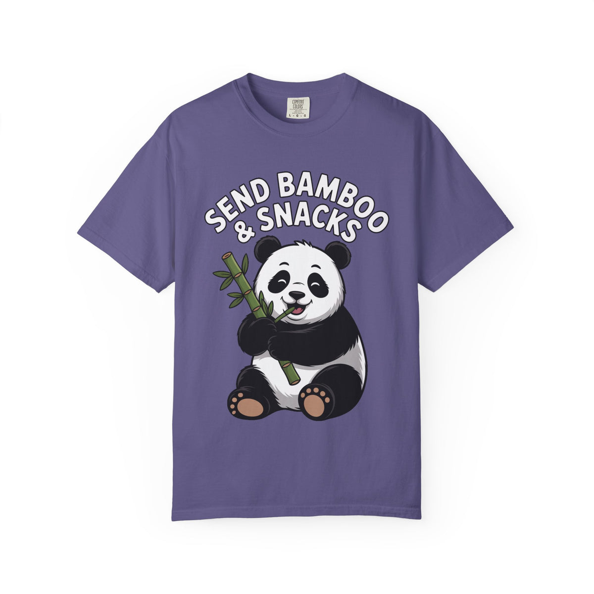Send Bamboo Panda Shirt, Funny Panda T-Shirt, Cute Bamboo Snacks Tee, Panda Lover Gift, Cartoon Panda Graphic Shirt