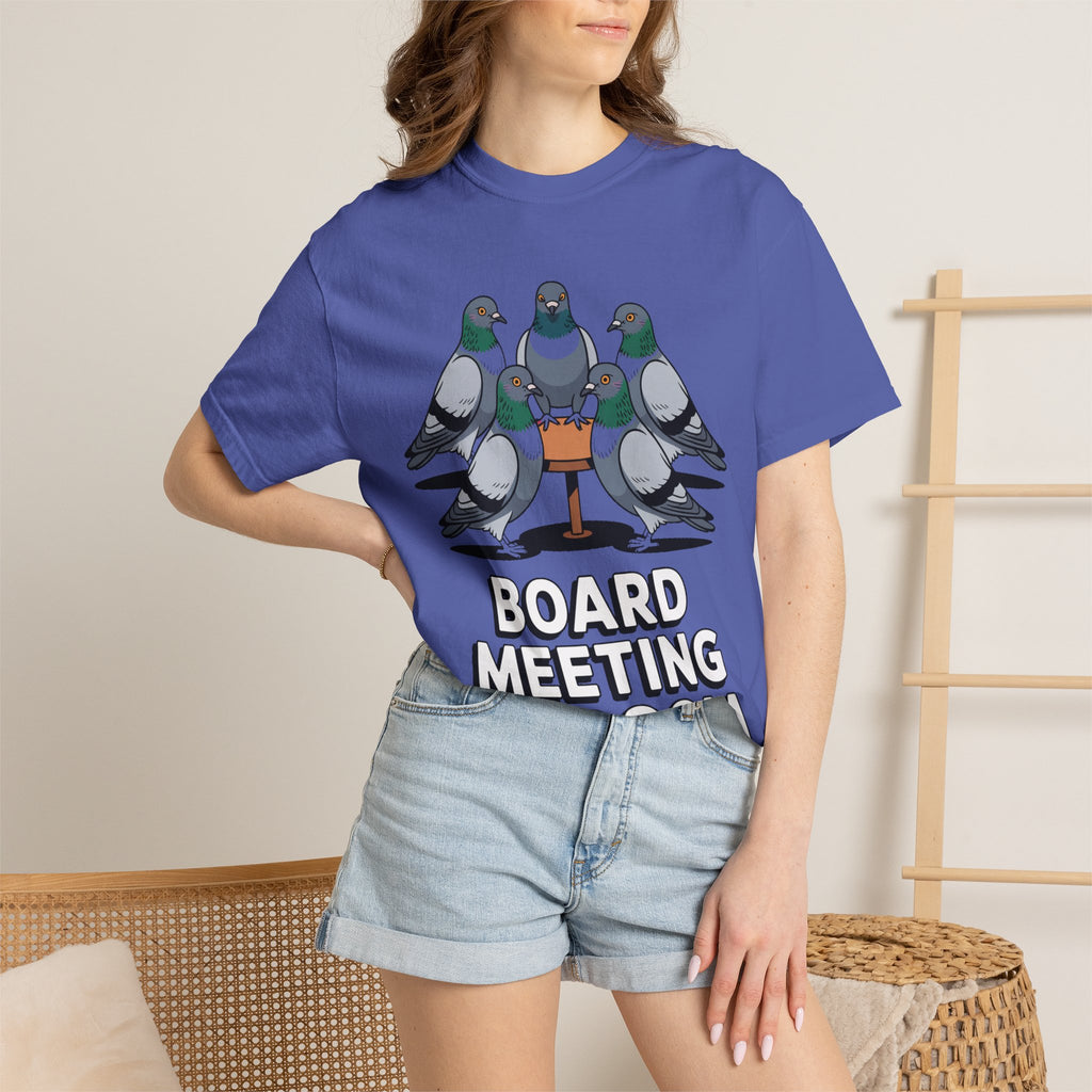 Funny Pigeon Shirt, Board Meeting Of Doom T-Shirt, Office Bird Gift, Funny Coworker Shirt, Sarcastic Work Meme Tee