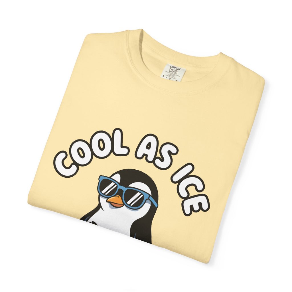 Cool As Ice Penguin Shirt, Funny Sunglasses Penguin T-Shirt, Cute Winter Animal Tee, Ice Block Bird Lover Gift