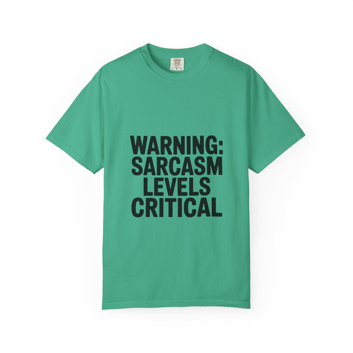 Warning Sarcasm Levels Critical Shirt, Funny Sarcastic T-Shirt, Bold Text Tee, Sarcasm Gift for Him Her, Funny Quote Shirt