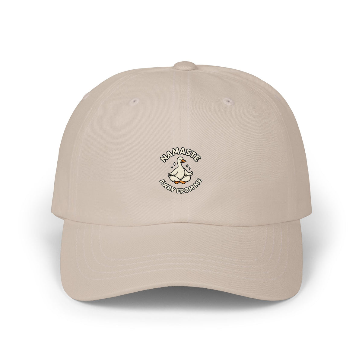 Dad Cap — "Namaste Bitches" Yoga Hand Gesture Embroidered Hat