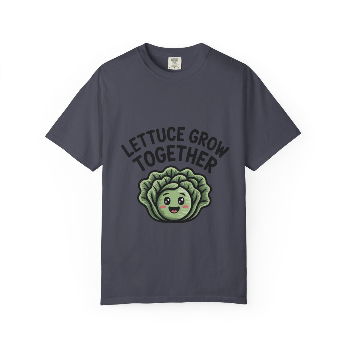Lettuce Grow Together Shirt, Funny Vegetable Pun T-Shirt, Cute Cartoon Lettuce Tee, Gardener Gift, Plant Lover Shirt