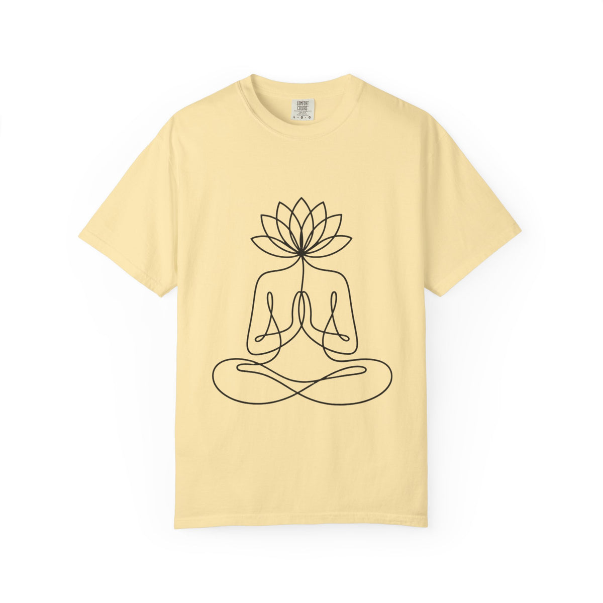 Lotus Flower Line Art Shirt, Minimalist Yoga T-Shirt, Breathe Meditation Tee, Continuous Line Lotus Tattoo Style Gift