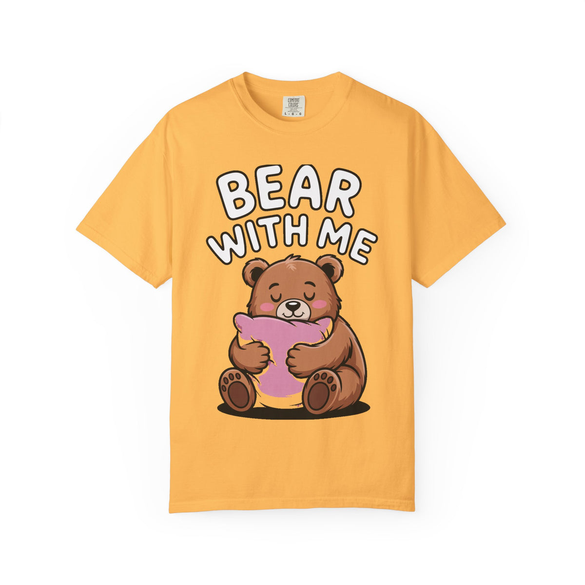 Bear With Me Shirt, Cute Sleepy Bear T-Shirt, Funny Bear Hug Pillow Tee, Cozy Introvert Gift