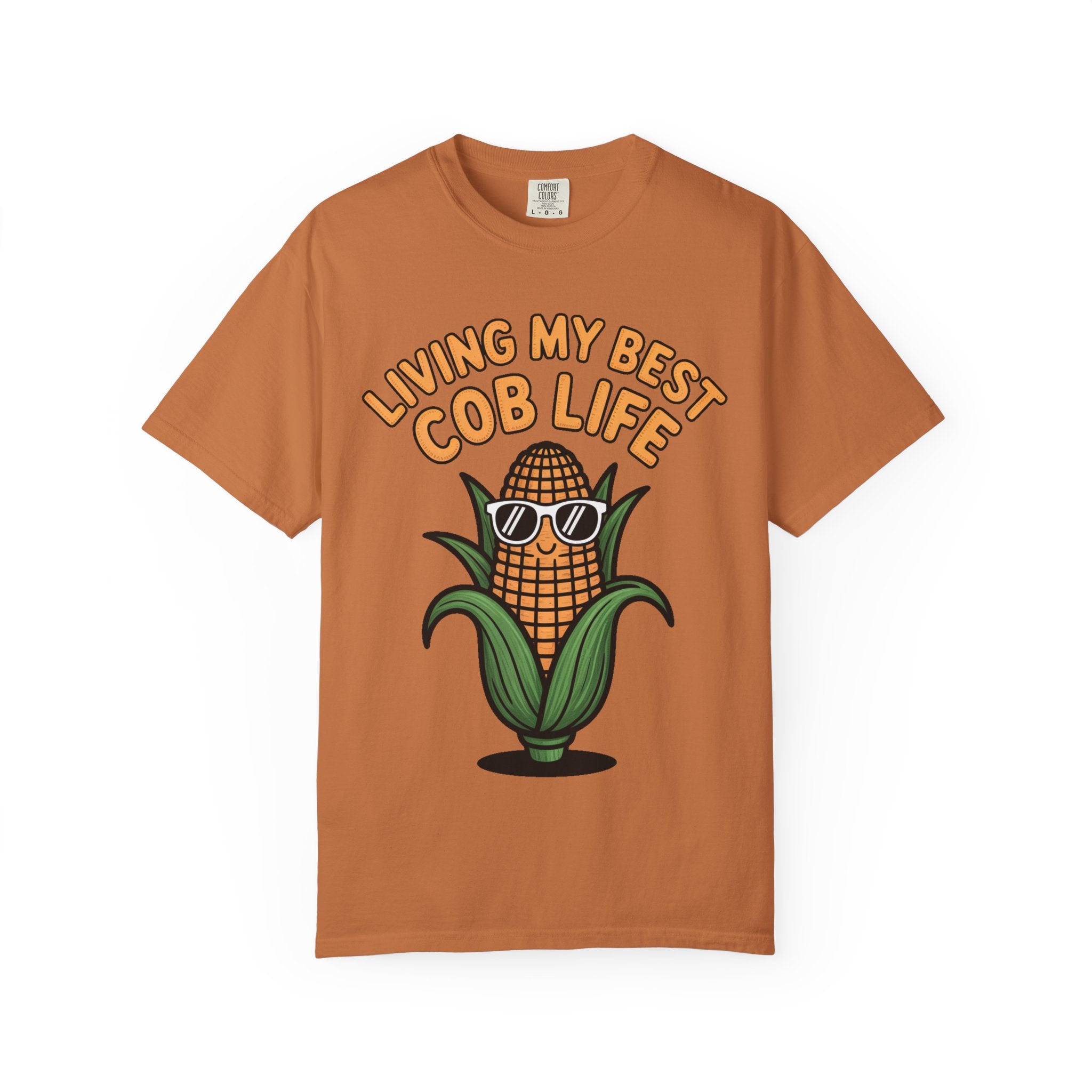 Funny Corn Shirt, Living My Best Cob Life T-Shirt, Cute Corn Sunglasses Tee, Vegetable Lover Gift, Funny Food Shirt