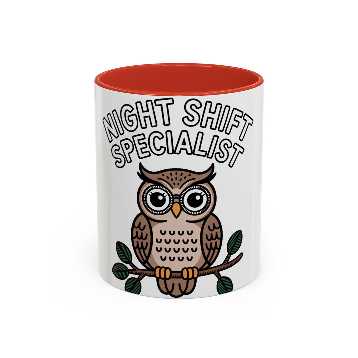 Night Shift Owl Mug, Funny Night Shift Specialist Coffee Cup, Cute Owl Lover Gift, Nurse Coworker Gift Mug