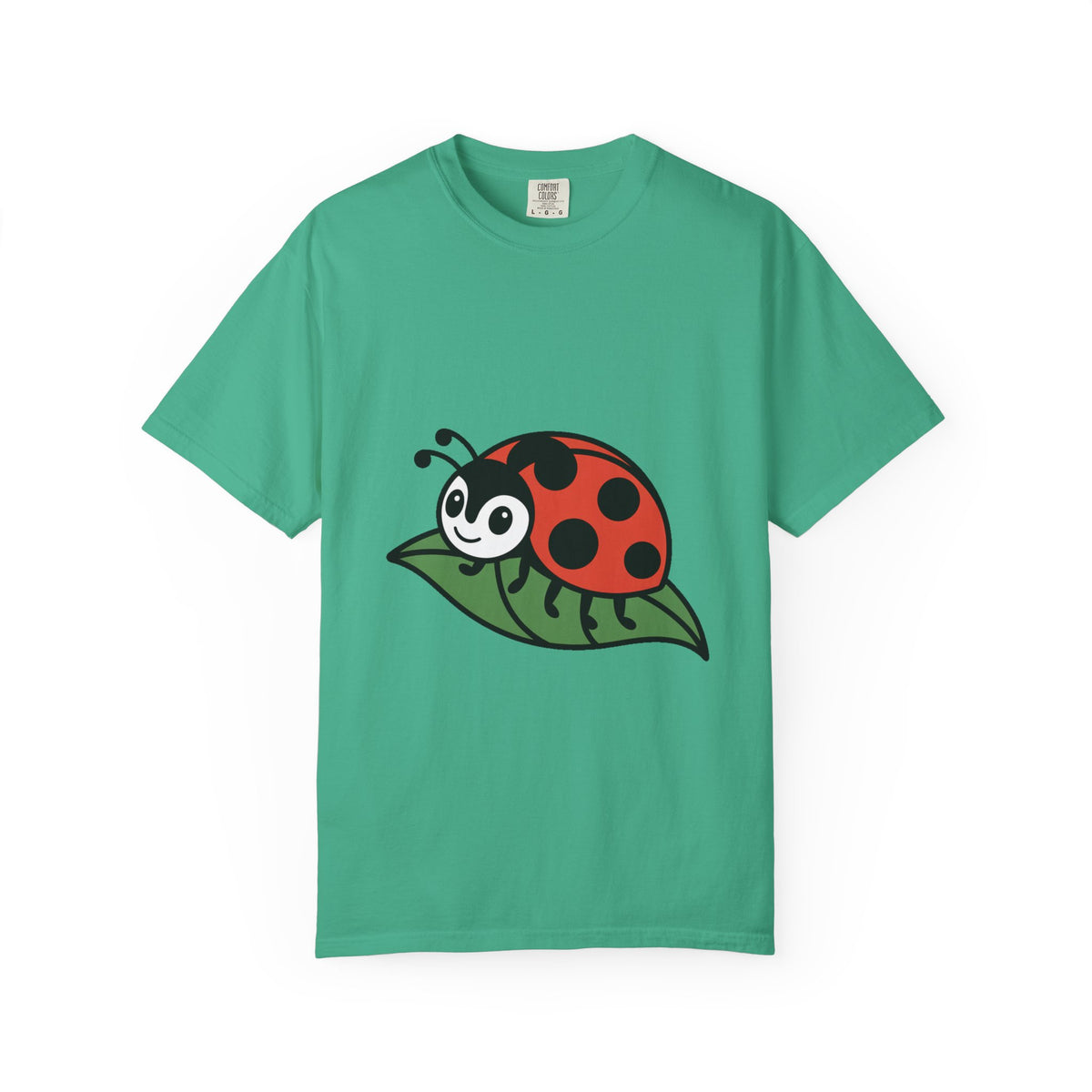 Cute Ladybug T-Shirt, Ladybug On A Leaf Shirt, Garden Bug Lover Gift, Nature Insect Graphic Tee, Kids Ladybug Shirt