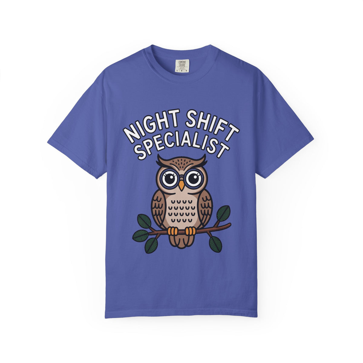 Night Shift Owl Shirt, Funny Night Shift Specialist T-Shirt, Cute Owl With Glasses Tee, Nurse Gift, Night Owl Lover Gift