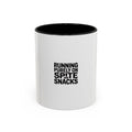 Running On Spite And Snacks Mug, Funny Sarcastic Coffee Mug, Bold Typography Mug, Snarky Gift for Coworker or Friend