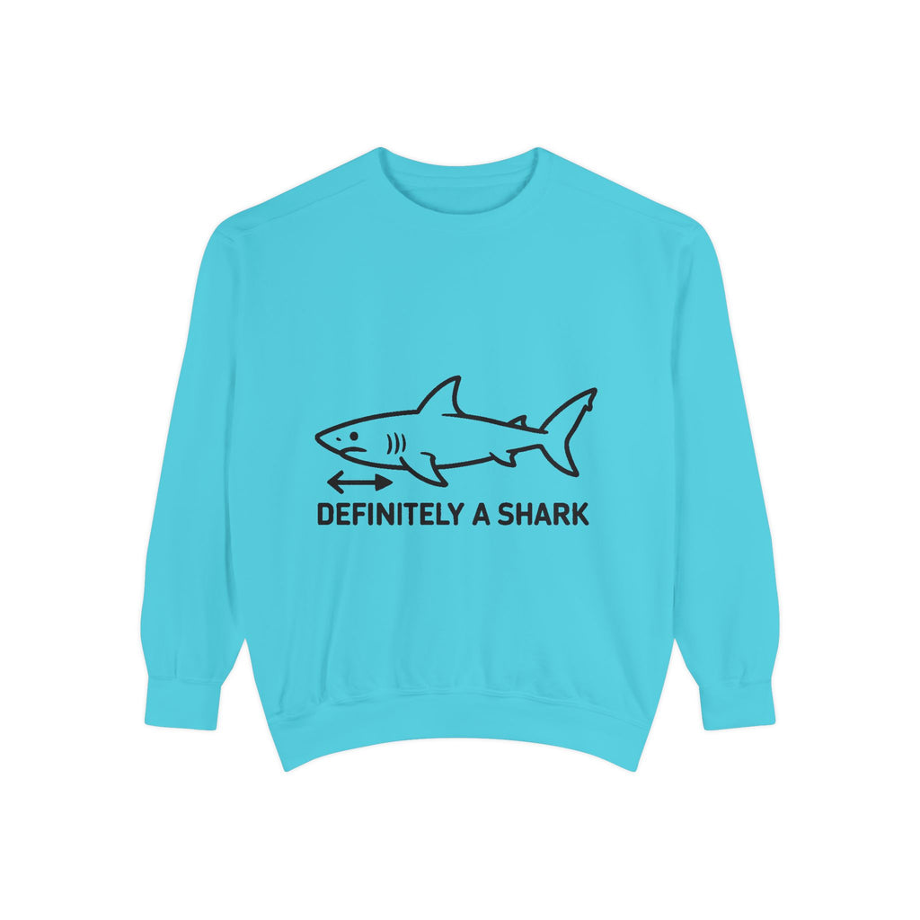 Definitely A Shark Diagram Sweatshirt, Funny Meme Crewneck, Deadpan Textbook Diagram Shirt, Shark Lover Gift, Sarcastic Sweatshirt