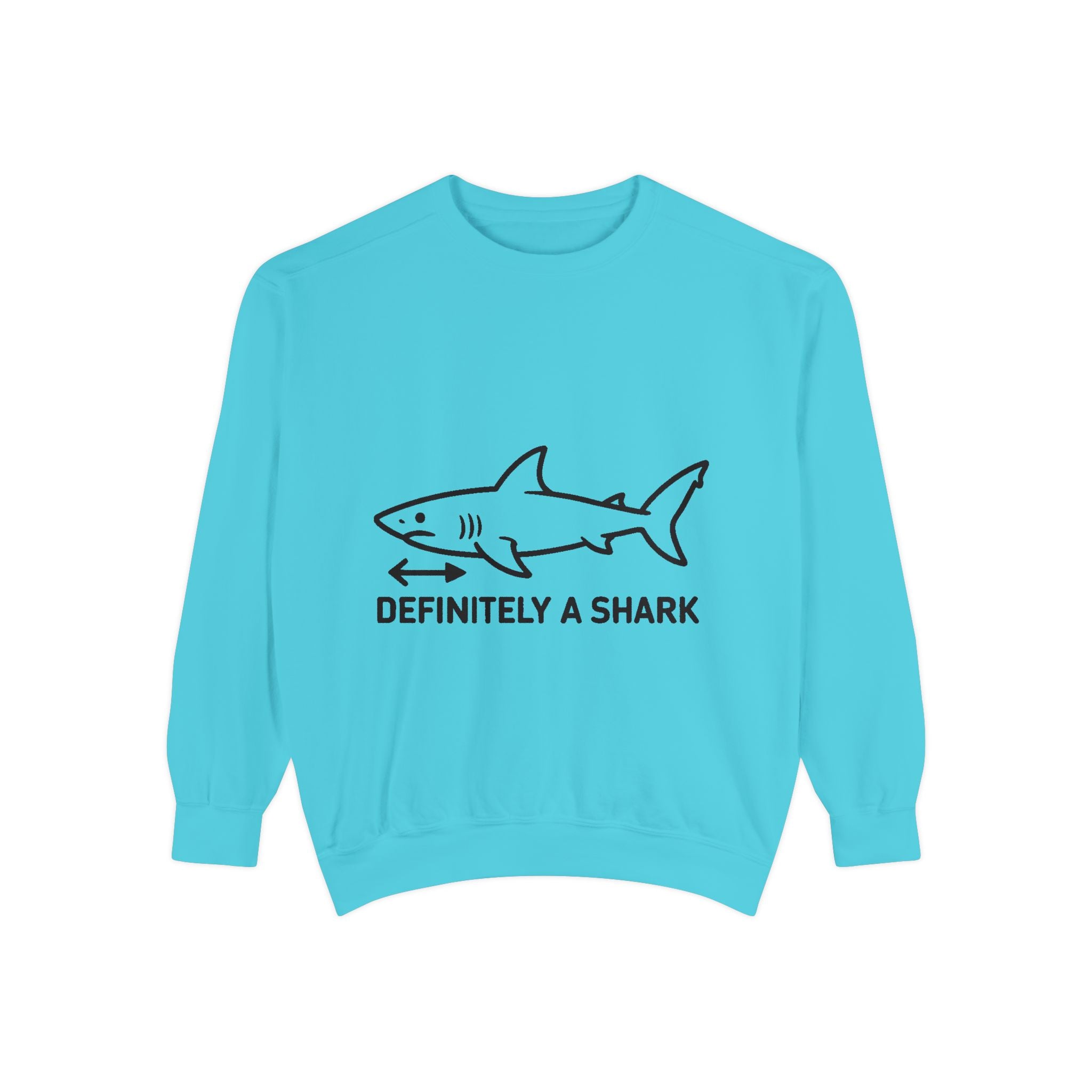 Definitely A Shark Diagram Sweatshirt, Funny Meme Crewneck, Deadpan Textbook Diagram Shirt, Shark Lover Gift, Sarcastic Sweatshirt