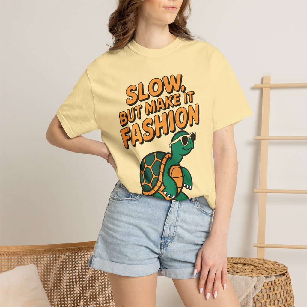 Slow But Fashion Turtle Shirt, Funny Turtle Sunglasses T-Shirt, Cute Turtle Lover Gift, Sarcastic Animal Tee