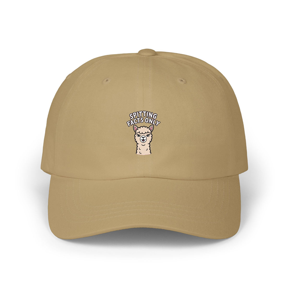 Alpaca Spitting Facts Dad Hat, Funny Alpaca Embroidered Cap, Sassy Animal Baseball Hat, Cute Alpaca Lover Gift, Unisex Dad Cap