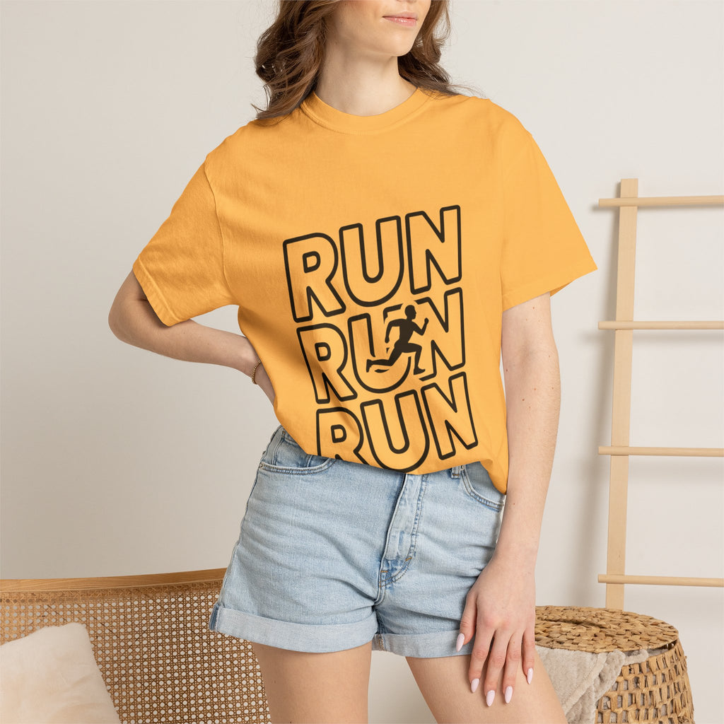 Run Run Run Typography T-Shirt