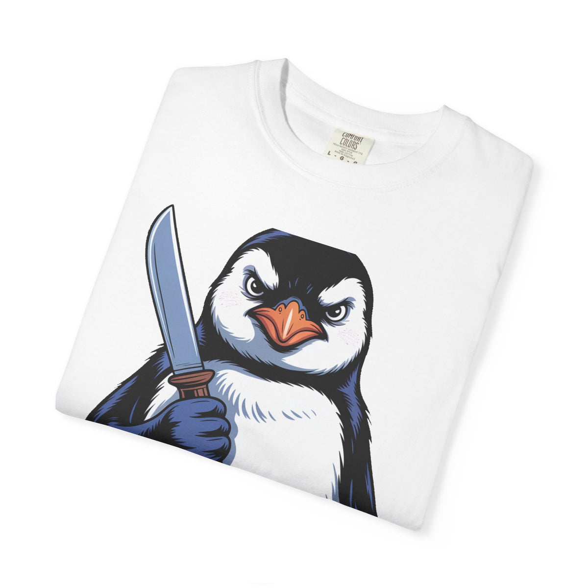Funny Penguin Shirt, Pacifism Was Never An Option Tee, Dramatic Penguin With Knife T-Shirt, Sarcastic Meme Gift Shirt