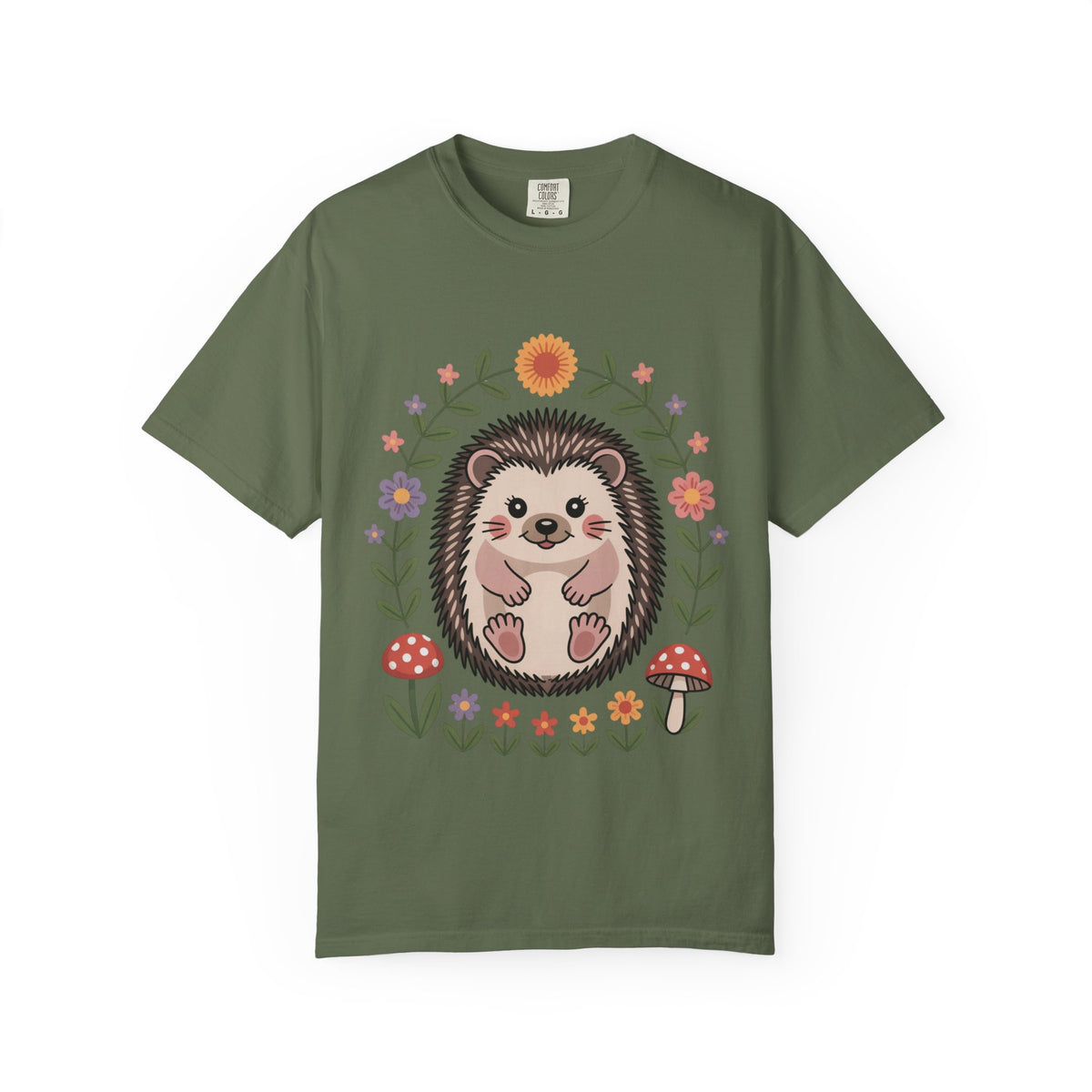 Floral Hedgehog T-Shirt