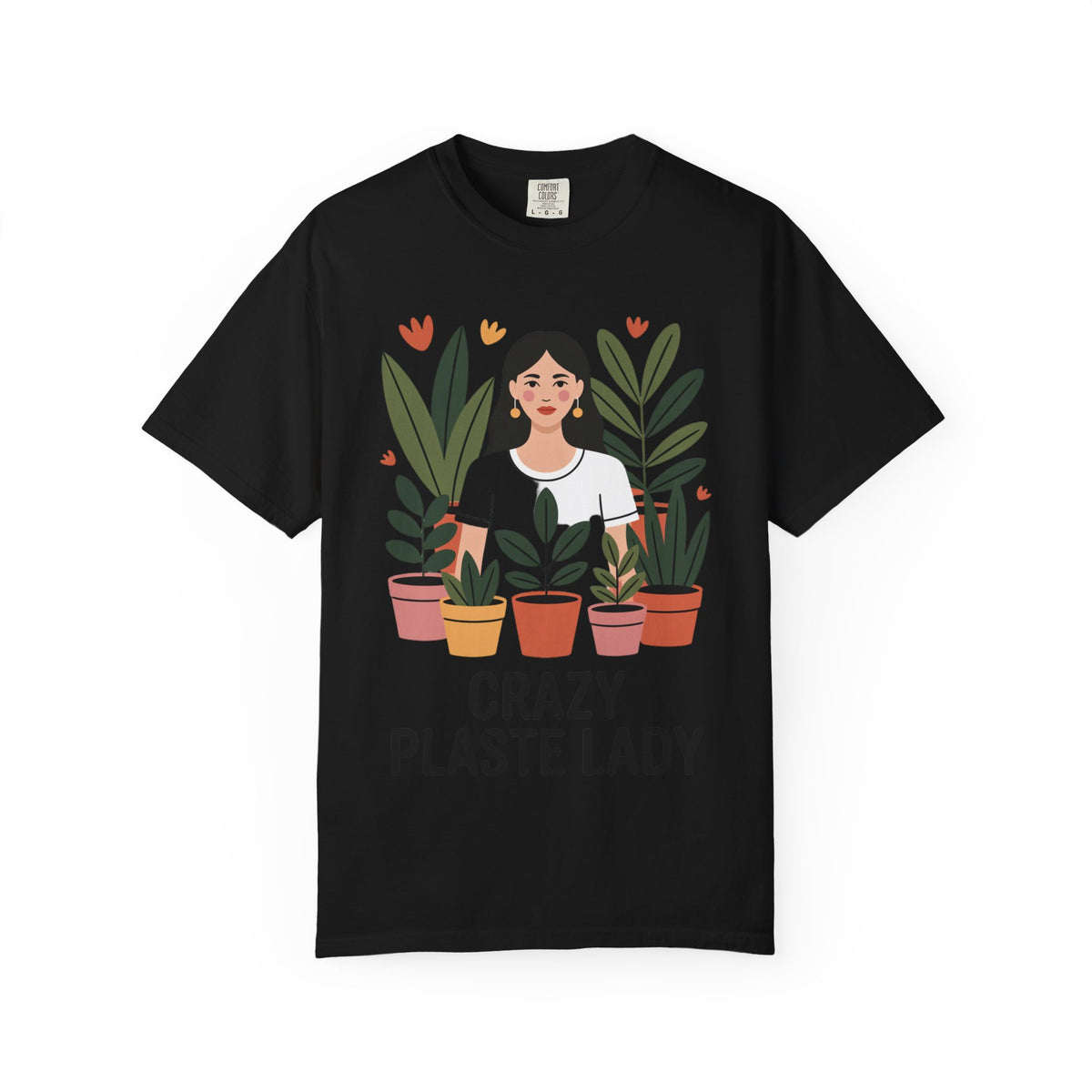 Crazy Plant Lady Shirt, Cute Plant Lover T-Shirt, Botanical Illustration Tee, Funny Gardener Gift, Plant Mom Shirt for Women