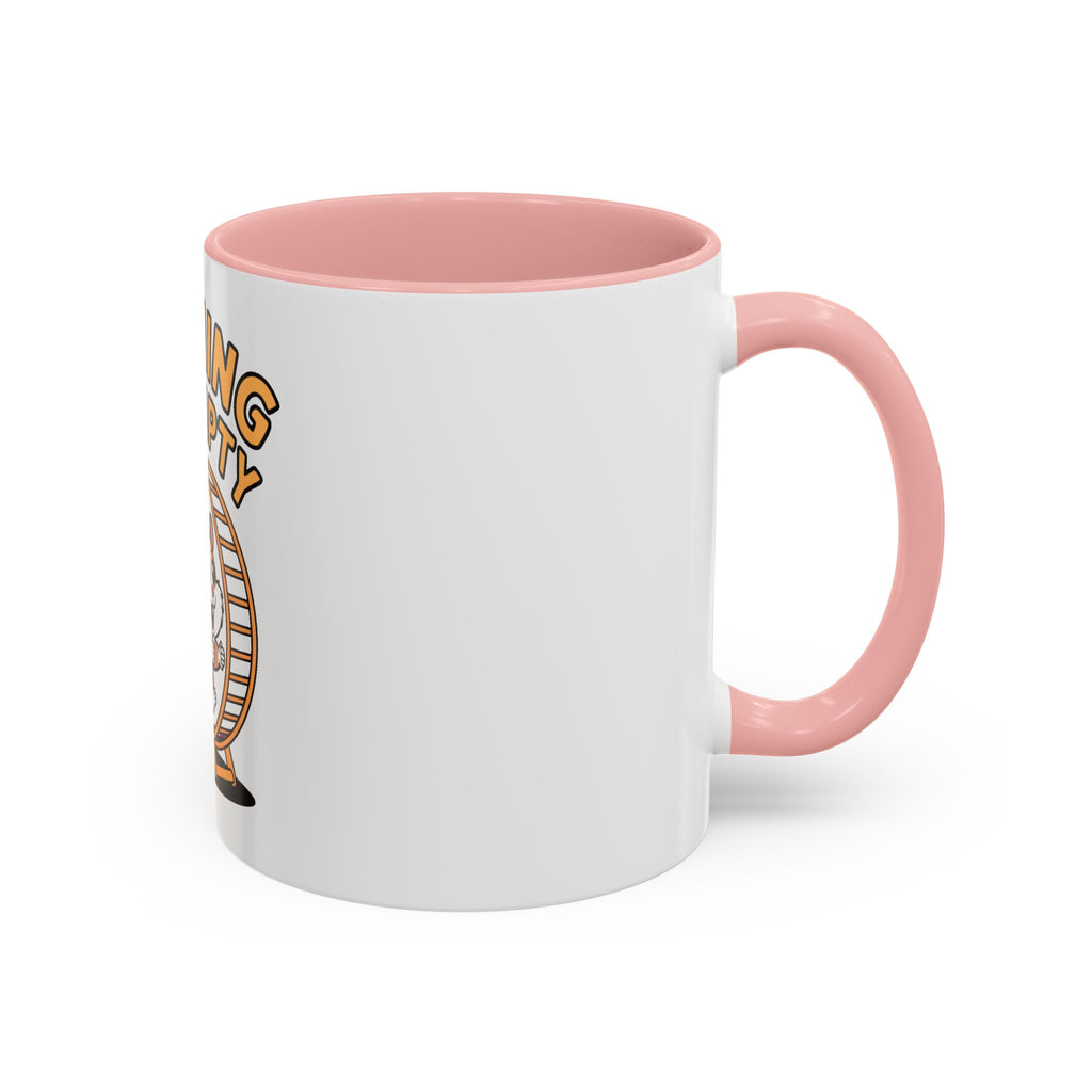 Running On Empty Hamster Mug, Funny Tired Hamster Coffee Cup, Cute Exhausted Wheel Runner Gift, Sarcastic Coffee Mug for Coworker