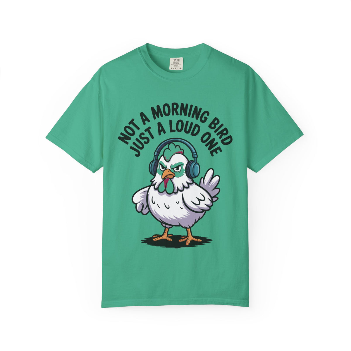 Not A Morning Bird Chicken Shirt, Funny Grumpy Chicken T-Shirt, Sarcastic Bird Lover Gift, Loud Chicken Graphic Tee