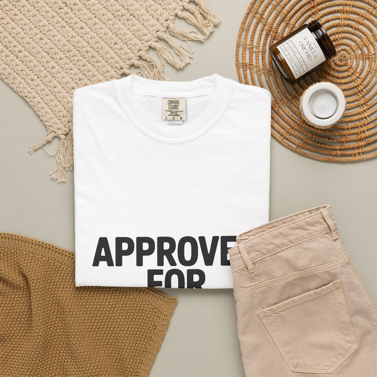 Approved For Chaos Only Shirt, Funny Bold Typography T-Shirt, Sarcastic Quote Tee, Chaotic Energy Shirt Gift