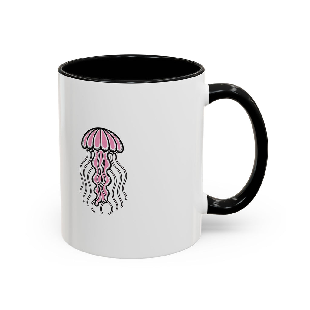 Cute Jellyfish Mug, Glowing Jellyfish Coffee Cup, Ocean Lover Gift, Cute Sea Animal Ceramic Mug, Ocean Lover Gift