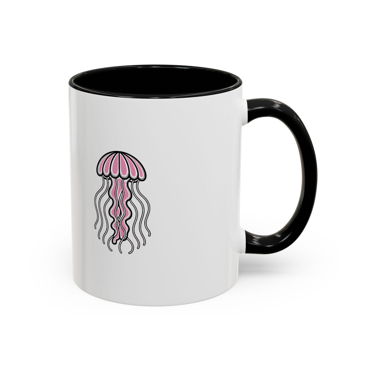 Cute Jellyfish Mug, Glowing Jellyfish Coffee Cup, Ocean Lover Gift, Cute Sea Animal Ceramic Mug, Ocean Lover Gift
