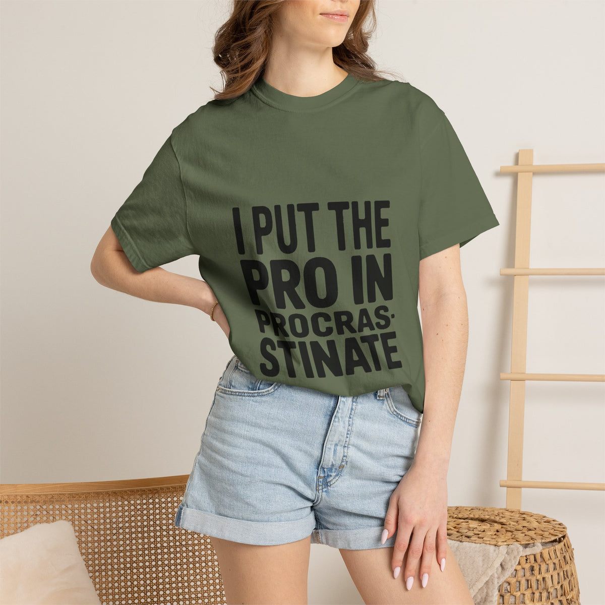 Procrastinator Shirt, I Put The Pro In Procrastinate T-Shirt, Funny Sarcastic Tee, Bold Typography Shirt, Gift for Procrastinators