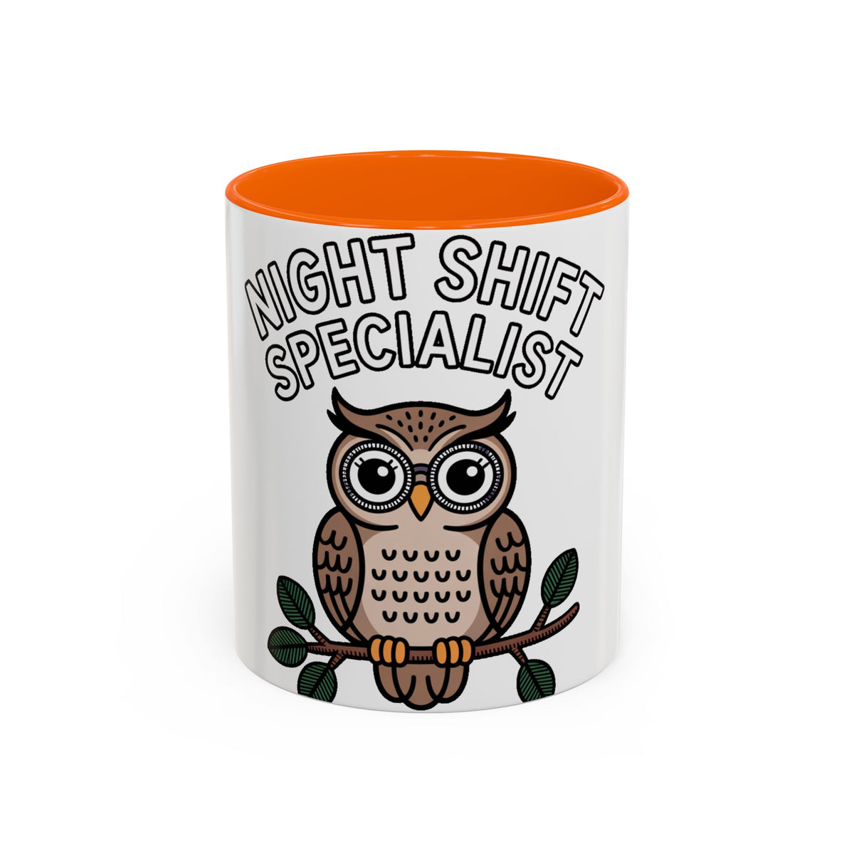 Night Shift Owl Mug, Funny Night Shift Specialist Coffee Cup, Cute Owl Lover Gift, Nurse Coworker Gift Mug