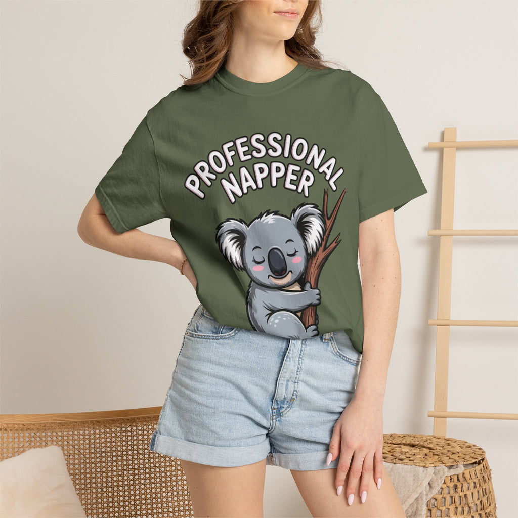 Professional Napper Koala Shirt, Funny Koala T-Shirt, Cute Sleepy Animal Tee, Nap Lover Gift, Cozy Koala Graphic Tee