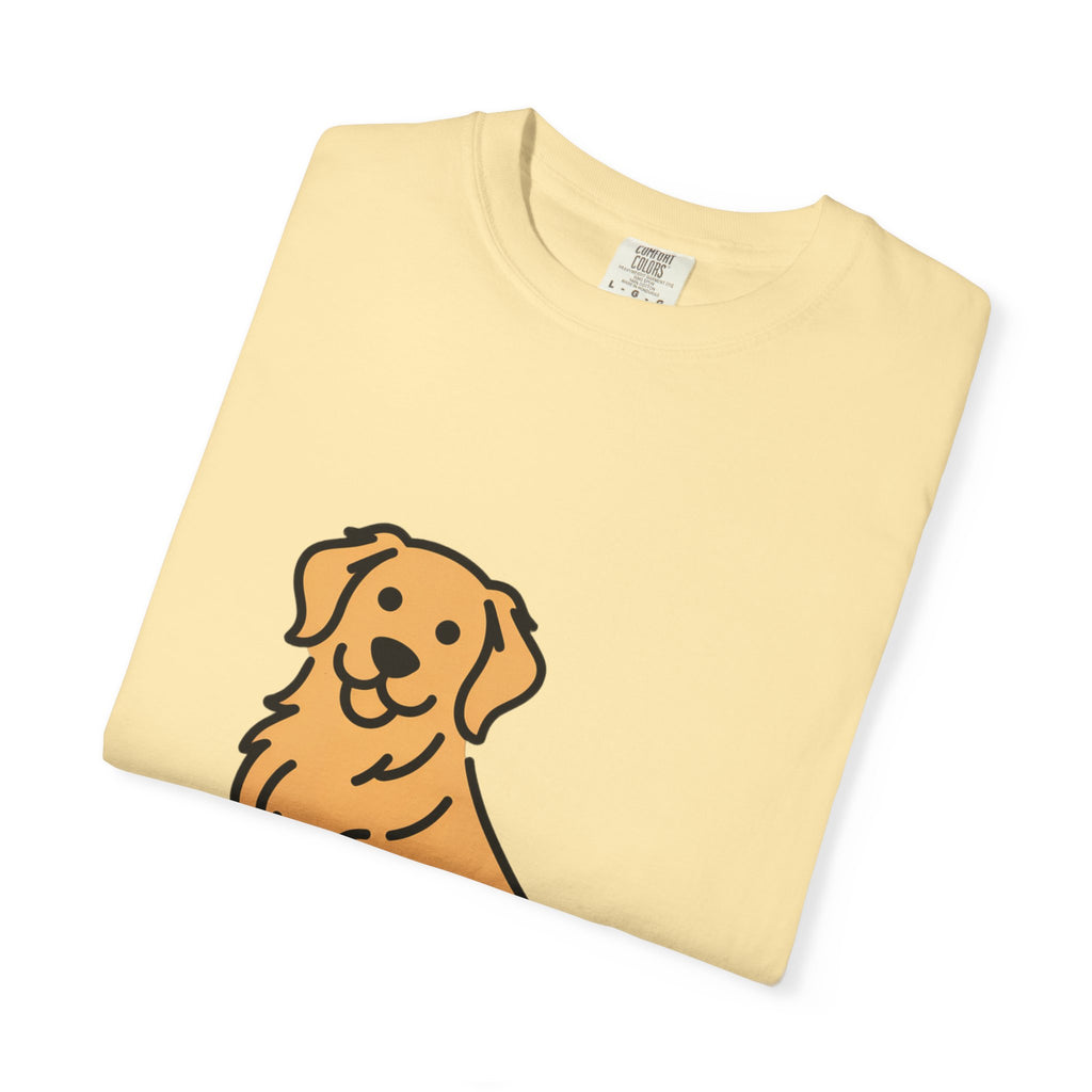 Golden Retriever Shirt, Minimalist Dog Silhouette T-Shirt, Cute Line Art Dog Lover Gift, Retriever Mom Dad Tee