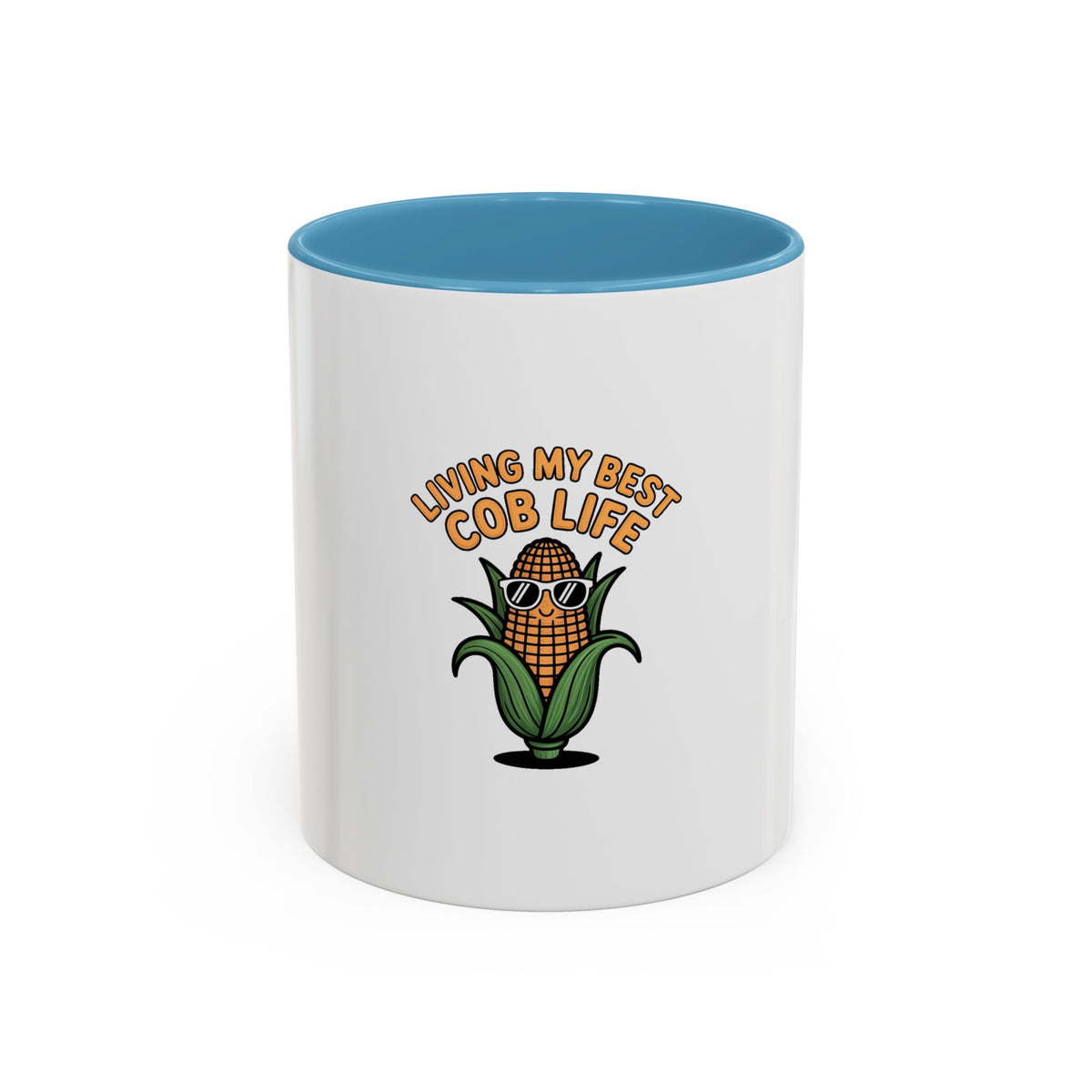 Funny Corn Mug, Living My Best Cob Life Coffee Mug, Cute Vegetable Pun Mug, Corn Lover Gift, Funny Kitchen Cup, Foodie Gift Idea