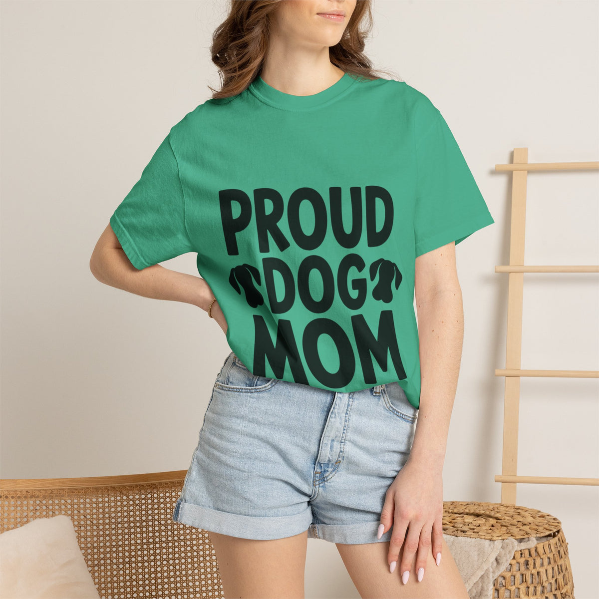 Proud Dog Mom Shirt, Dog Lover T-Shirt, Cute Dog Mom Gift, Dog Mama Tee, Funny Dog Owner Shirt for Women