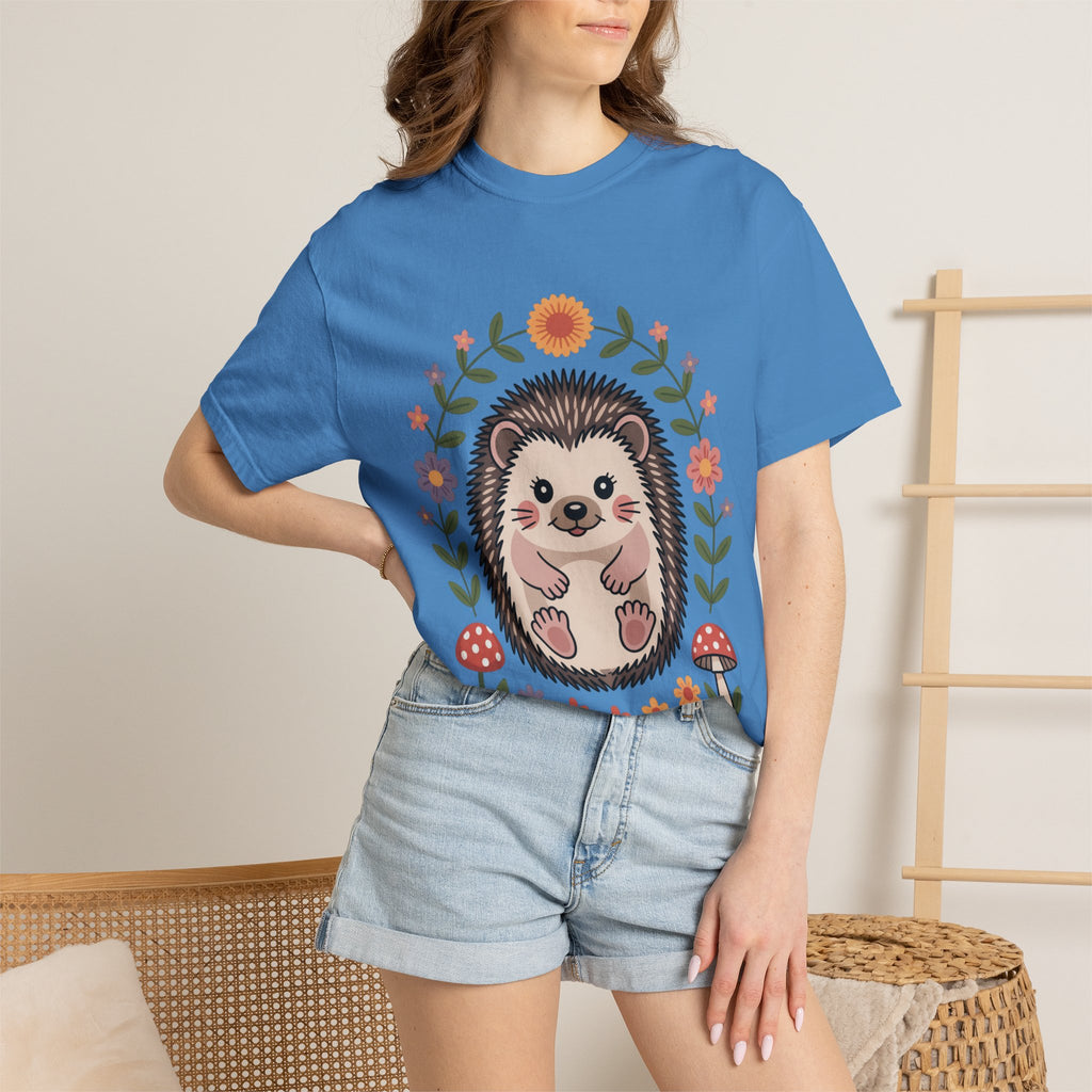 Floral Hedgehog T-Shirt