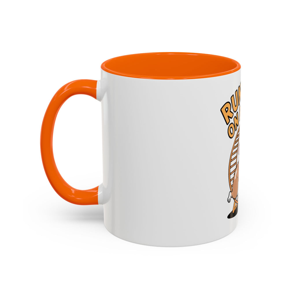 Running On Empty Hamster Mug, Funny Tired Hamster Coffee Cup, Cute Exhausted Wheel Runner Gift, Sarcastic Coffee Mug for Coworker