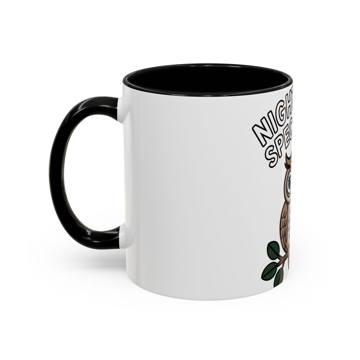 Night Shift Owl Mug, Funny Night Shift Specialist Coffee Cup, Cute Owl Lover Gift, Nurse Coworker Gift Mug