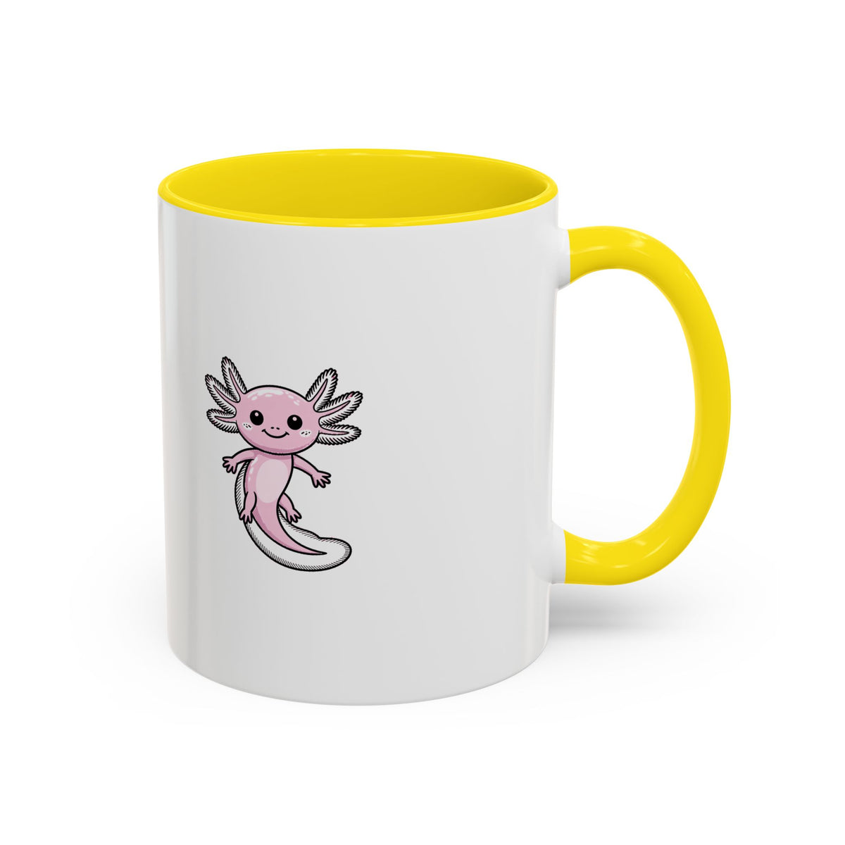 Cute Axolotl Mug, Smiling Axolotl Coffee Cup, Kawaii Axolotl Gift, Cute Animal Lover Mug, Aquatic Pet Mug for Her