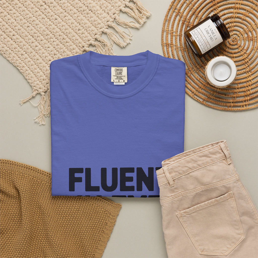 Fluent In Eye Rolls Shirt, Funny Sarcastic T-Shirt, Bold Typography Tee, Sassy Teen Gift, Snarky Humor Shirt for Her