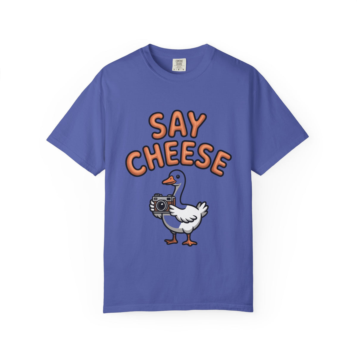 Say Cheese Goose Shirt, Funny Camera Goose T-Shirt, Cute Cartoon Goose Lover Gift, Photography Shirt for Photographer