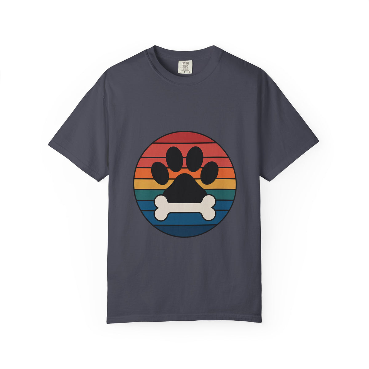 Dog Mom Retro Badge Shirt, Vintage Sunset Dog Lover T-Shirt, Retro Travel Sticker Style Dog Mama Gift Tee