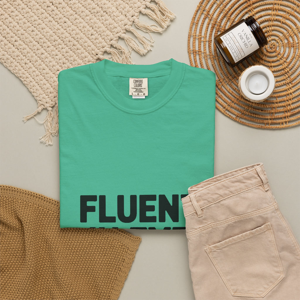 Fluent In Eye Rolls Shirt, Funny Sarcastic T-Shirt, Bold Typography Tee, Sassy Teen Gift, Snarky Humor Shirt for Her