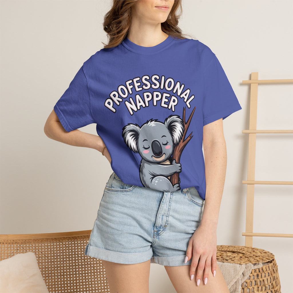 Professional Napper Koala Shirt, Funny Koala T-Shirt, Cute Sleepy Animal Tee, Nap Lover Gift, Cozy Koala Graphic Tee