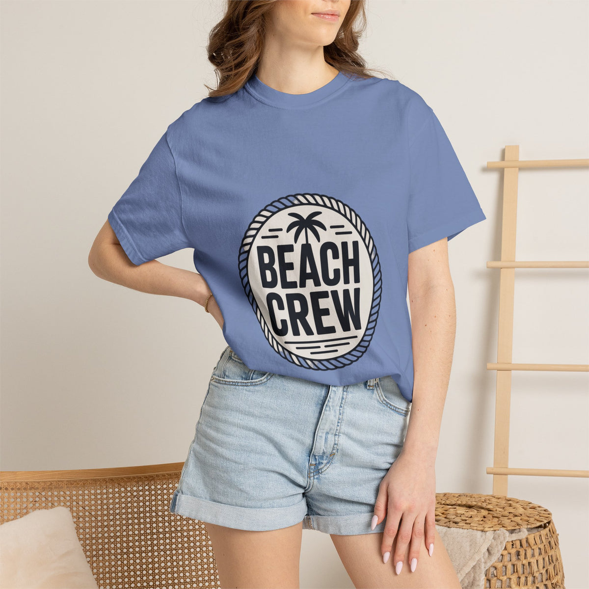 Coin Badge Beach Crew T-Shirt