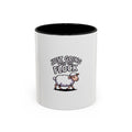 Funny Sheep Mug, Going With The Flock Coffee Mug, Cute Cartoon Sheep Gift, Sarcastic Farm Animal Mug, Funny Coworker Gift Cup