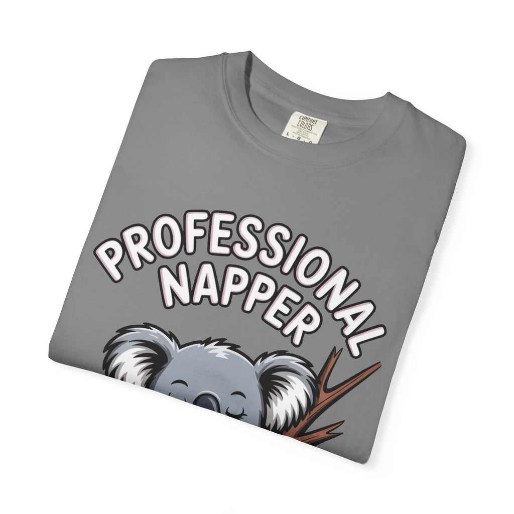 Professional Napper Koala Shirt, Funny Koala T-Shirt, Cute Sleepy Animal Tee, Nap Lover Gift, Cozy Koala Graphic Tee