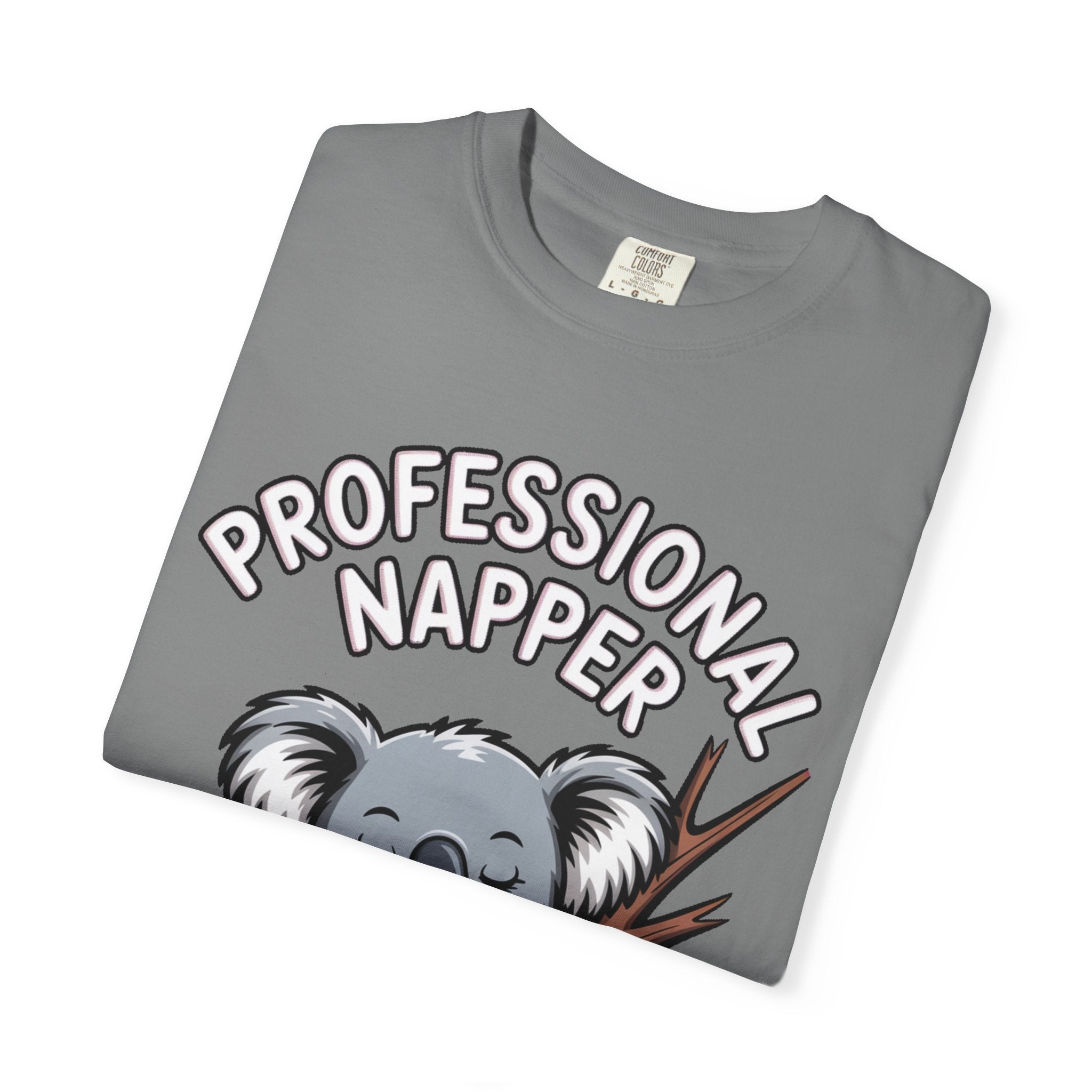 Professional Napper Koala Shirt, Funny Koala T-Shirt, Cute Sleepy Animal Tee, Nap Lover Gift, Cozy Koala Graphic Tee