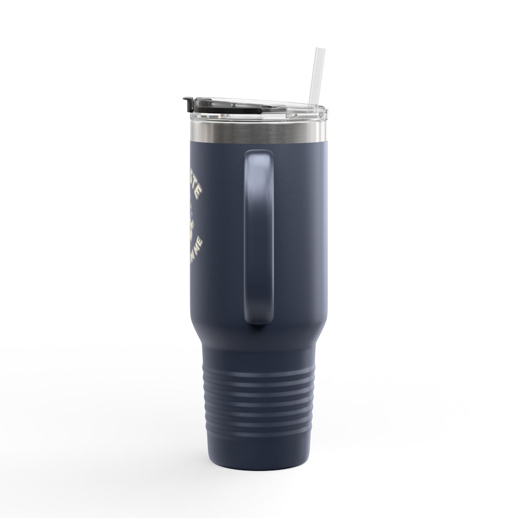 40oz Insulated Travel Mug — "Namaste Away From Me" Yoga Duck Stainless Tumbler