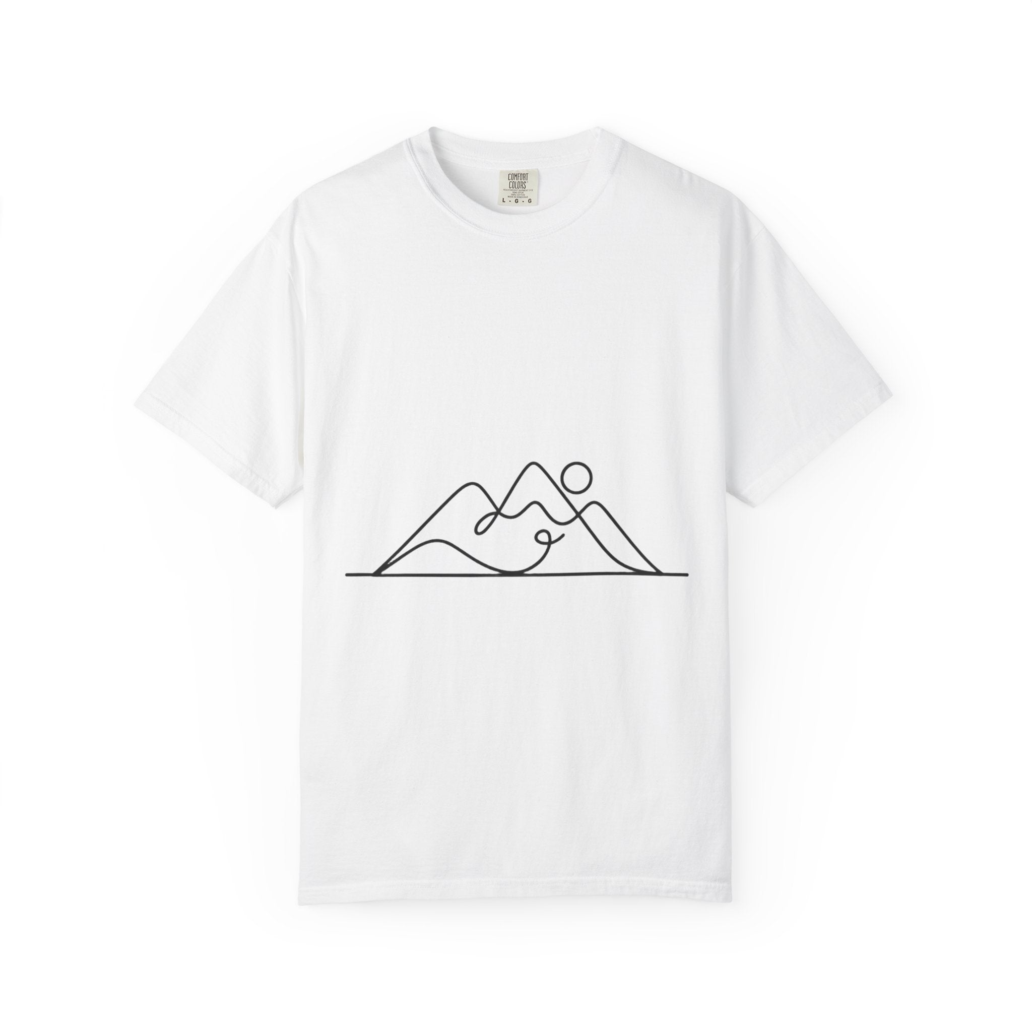 Line Art Mountain Range T-Shirt