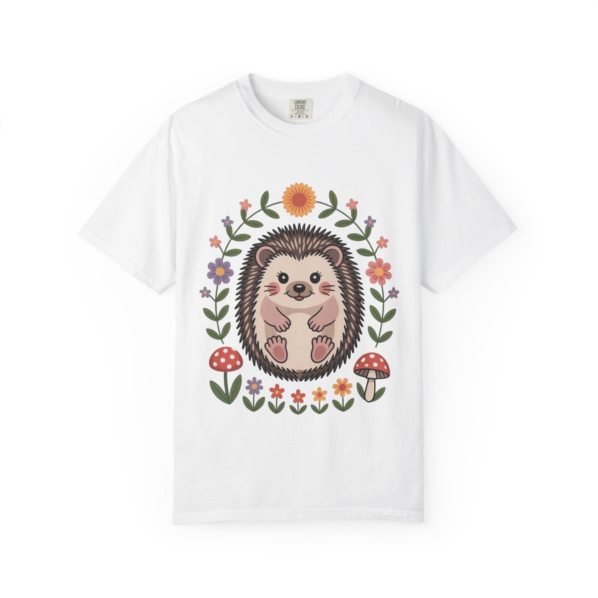 Floral Hedgehog T-Shirt